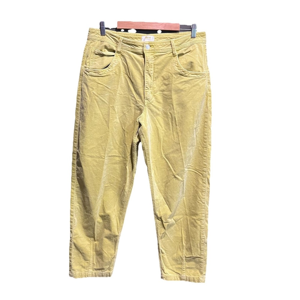 Maeve Green/Yellow Corduroy Women's Pants‎ Size 32